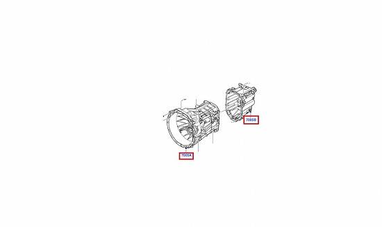 Carcasa fata-spate cutie de viteze manuala Ford Transit MT82 2006-2014,   6 trepte