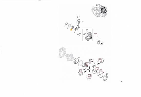 Diferential,   pinion lateral diferential,   pinion diferential,   distantier diferential,   inel de