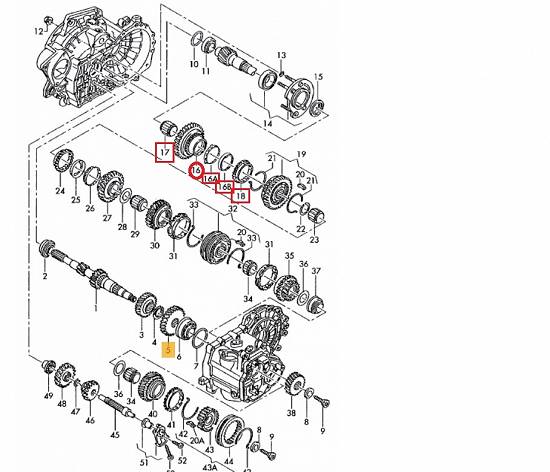 Pinion cuplare 34-9 inel sincron interior treapta de viteza 1-2 inel exterior rulment cu ace inel si