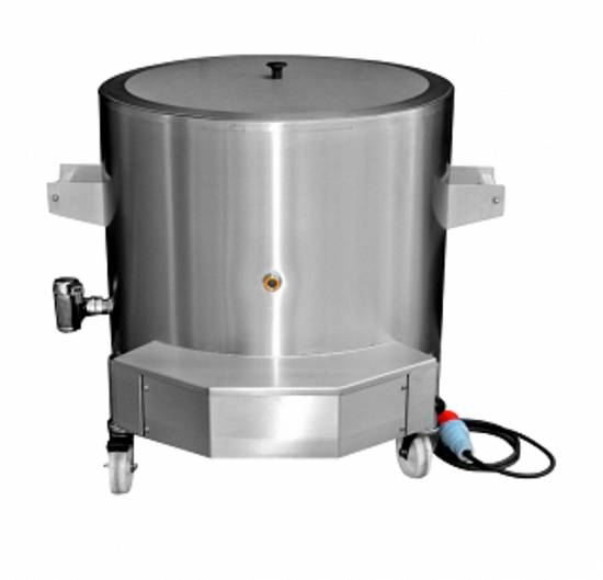Cazan electric de fierbere cu pereti dubli cu termostat mecanic 90L