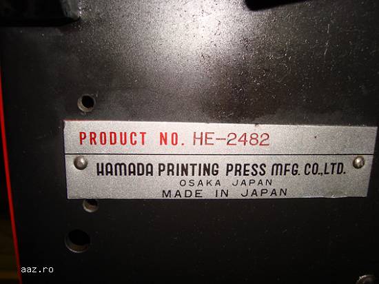 Masina de tiparit Hamada 800 DXN.
