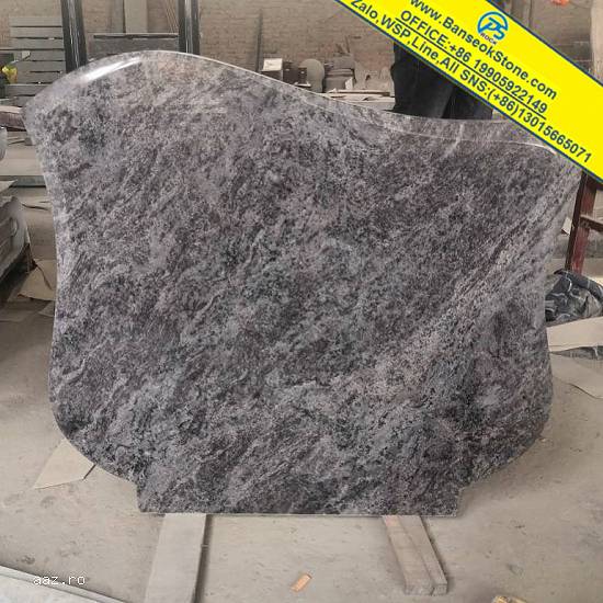 Blue Pearl Scale Granite monument