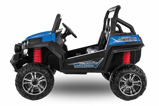 UTV electric pentru 2 copii Golf-Kart 210W 24V PREMIUM #Albastru