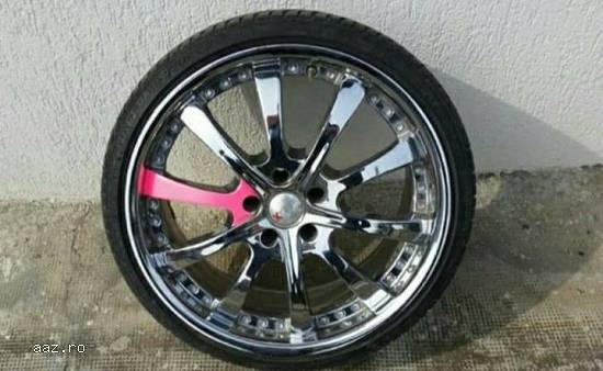 Vand set jante cu prezoane de 5×112 (4 buc.)