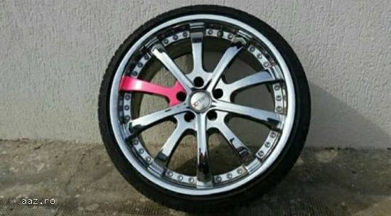 Vand set jante cu prezoane de 5×112 (4 buc.)