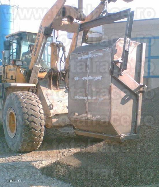 Haba macara metalica Bena macara cu autodescarcare Haba basculabila