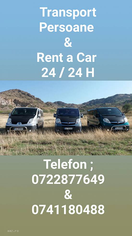 Transport Persoane și Rent a Car in Regim Privat 24 / 24 H. Șofer profesionist cu o vastă experie