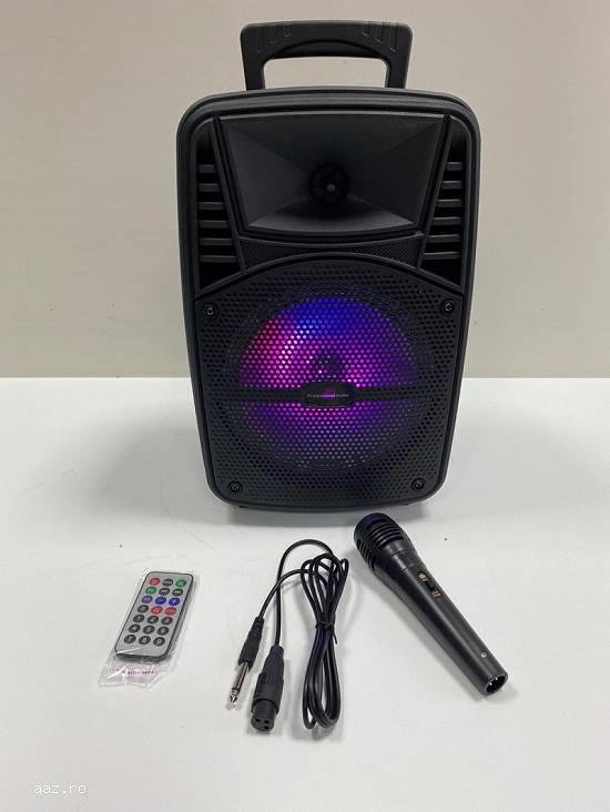 Boxa portabila troler karaoke ,  microfon,   bluetooth,   radio,   stick,   card PK 07