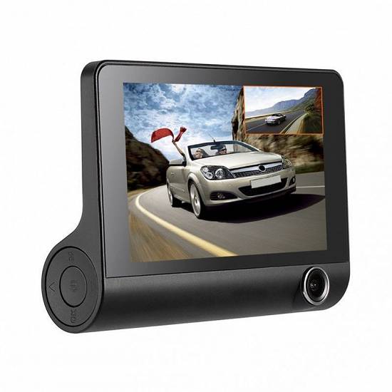 Camera Video Auto Tripla DVR Premium Reflection Vision,   Full-HD,   3 Camere - Fata/Spate/Interior,