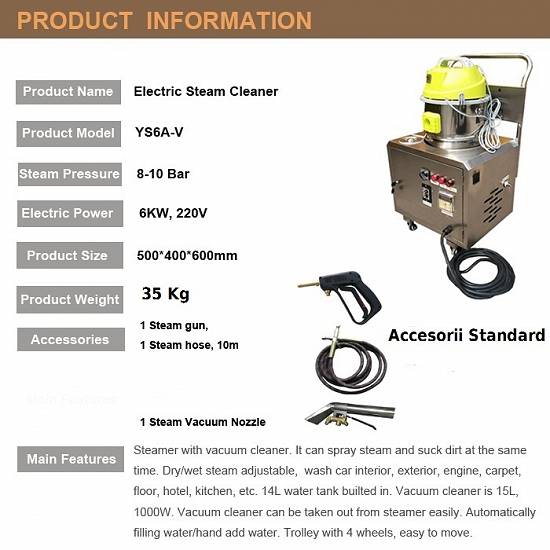 Aspirator/Generator de Abur Profesional Industrial Firmelor de Curatenie & Detailing Auto YS4av