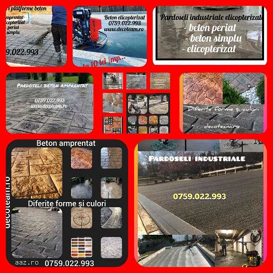 Beton amprentat / Beton elicopterizat