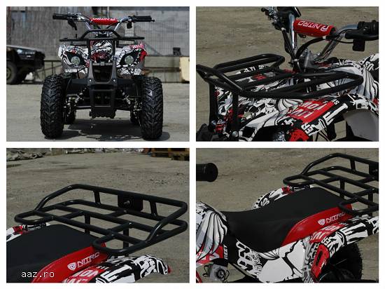 ATV electric pentru copii NITRO Torino Quad 1000W 48V  GRAFITI