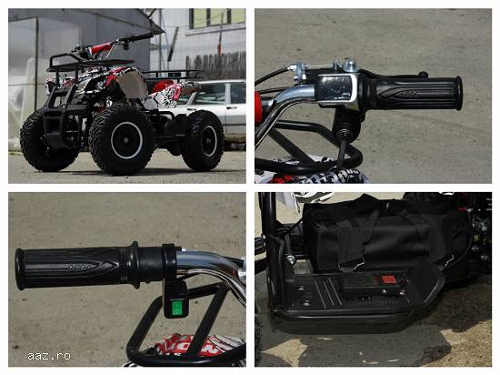 ATV electric pentru copii NITRO Torino Quad 1000W 48V  GRAFITI