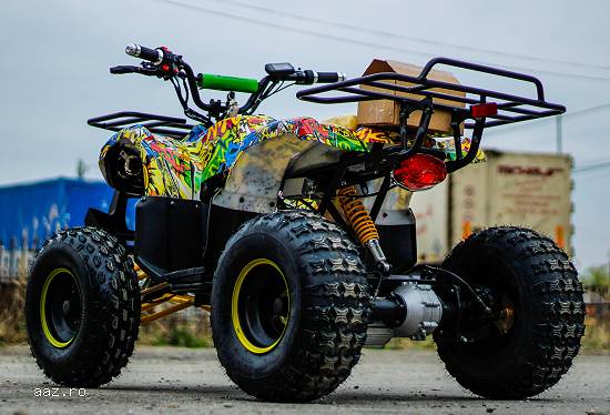 ATV electric Eco Toronto 1000W 48V DIFERENTIAL GRAFITI #Galben