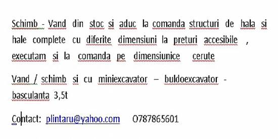 Structuri de hale metalice