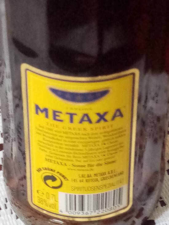 sticla cognac Metaxa,  GrandPrix,  San Francisco.1915