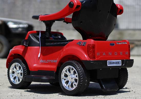 Carucior electric pentru copii 3 in 1 Ford Ranger STANDARD #Rosu