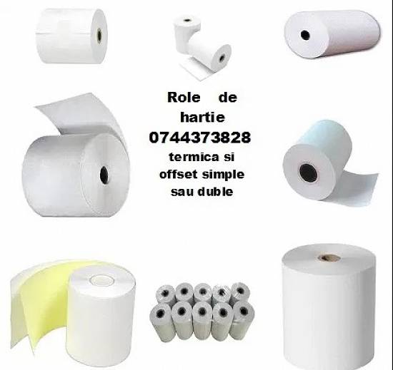 Role hartie termica si offset cu livrare