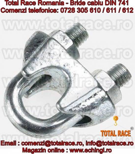 Bride zincate cablu tractiune Total Race