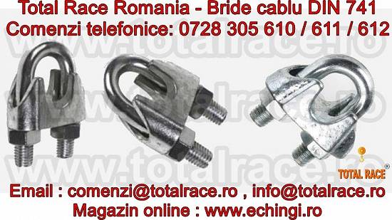Bride zincate cablu tractiune Total Race