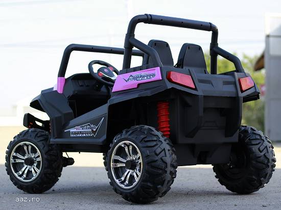UTV Electric pentru 2 copii Golf-Kart V2 210W 24V Import Germania #Roz