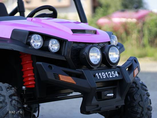 UTV Electric pentru 2 copii Golf-Kart V2 210W 24V Import Germania #Roz