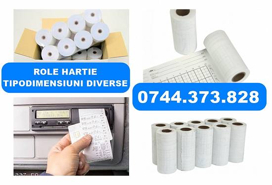 Role de hartie termica pentru Tahograf Digital tip EFCON,   Continental AG Intellic,    SmarTach ADR