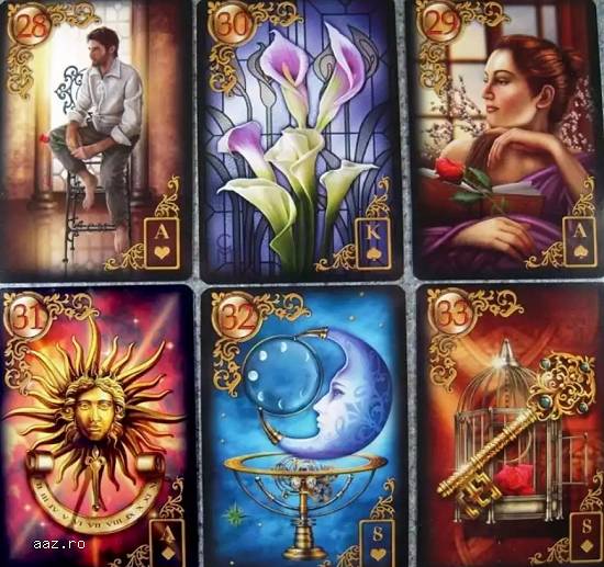 Carti tarot Gilded Lenormand set-plansa etalare- rune cadou