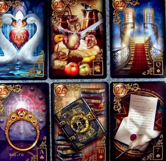 Carti tarot Gilded Lenormand set-plansa etalare- rune cadou