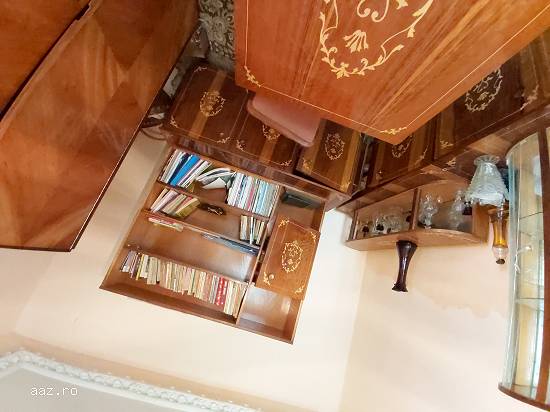 Mobila biblioteca/sufragerie lemn masiv