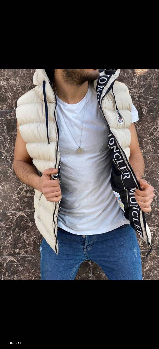 Vesta crem barbati Moncler (b)