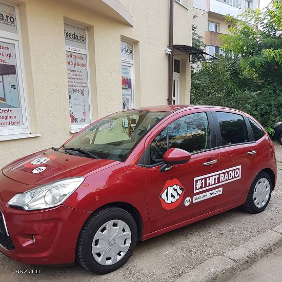 Inscripționare,   colantare parțială mașini și autoutilitare
