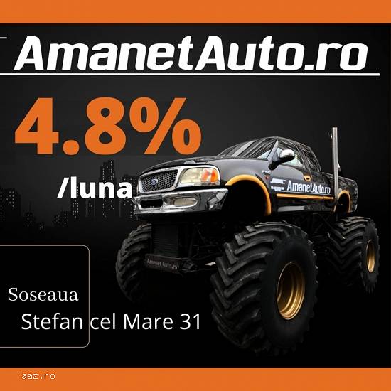 Oferta Amanet Auto 4,  8% pe luna