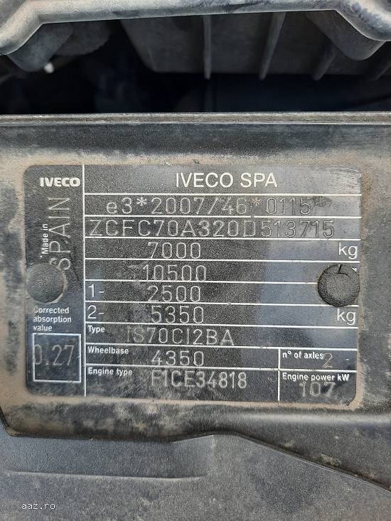 Autoutilitara Iveco Daily 70C15