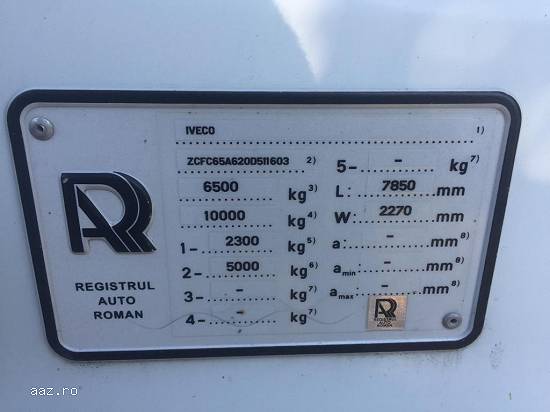 Autoutilitara Iveco Daily  65C15