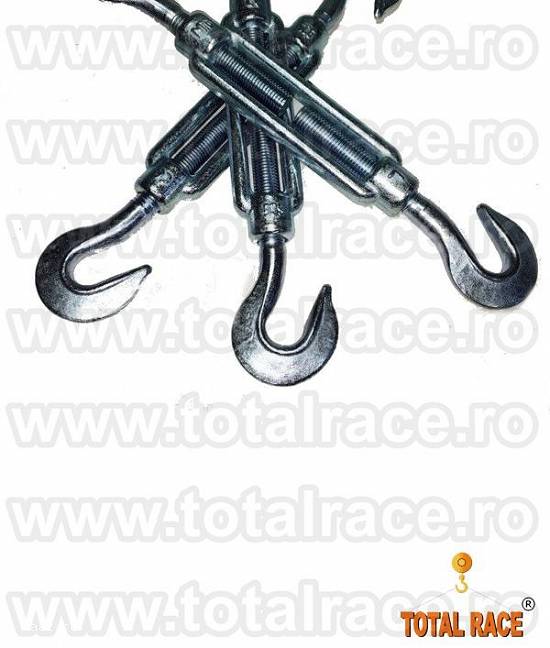 Intinzatoare cablu cu doua carlige Total Race