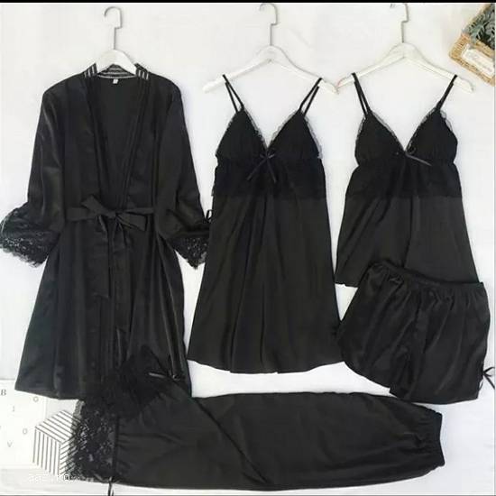 Pijamale satin 5 piese