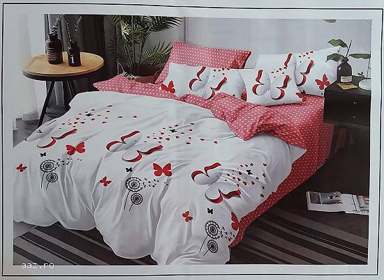 Lenjerii pat dublu finet 6 piese