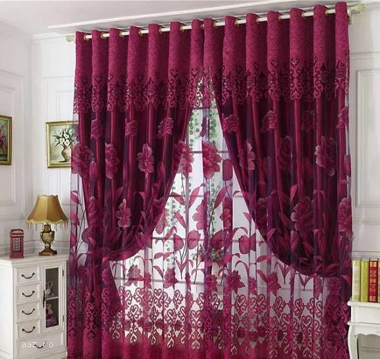 Set perdea cu draperie