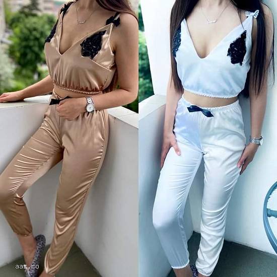 Pijamale din satin 🌹calitate premium.  😱Super preț 50 de lei😱 S M L