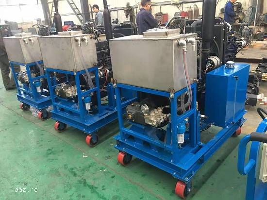 Aparat sablare apa / nisip Industrial Portabil 500 Bar motor Diesel