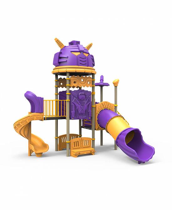 echipamente pentru locuri de joaca / tobogan tub / tobogan drept / leagan dublu