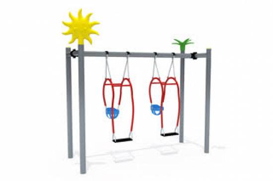 leagan dublu / leagan baby / echipamente pentru locuri de joaca