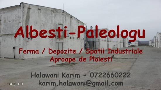 Hale Industriala,   25000mp,   Albesti,  PH,   15000 euro