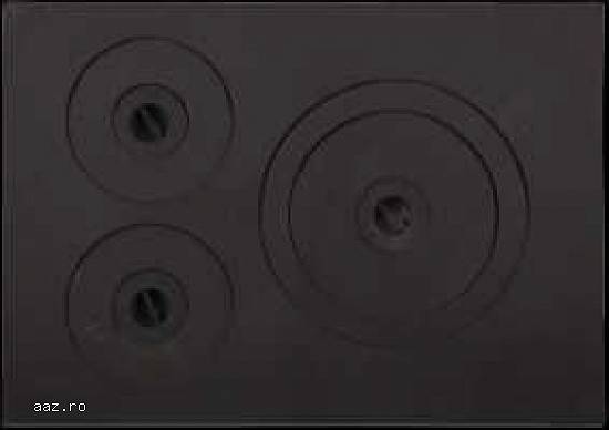 Plita fonta cu trei ochiuri 532 x 378 mm