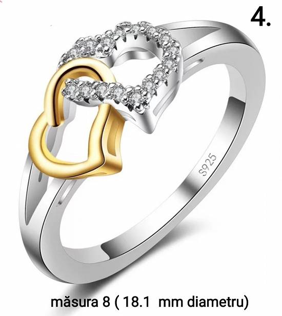 Bijuterii argint 925 cu zirconiu -inele superbe - doar 50 ron