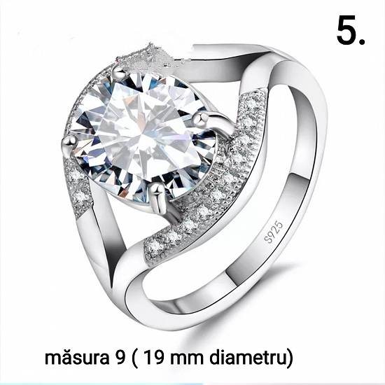 Bijuterii argint 925 cu zirconiu -inele superbe - doar 50 ron