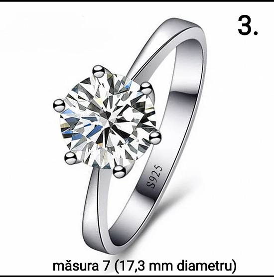Bijuterii argint 925 cu zirconiu -inele superbe - doar 50 ron