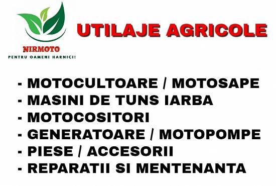Reparatii Motocultoare,  Motosape,  Motopompe,  Masini de tuns iarba,  Motocositori Bacau
