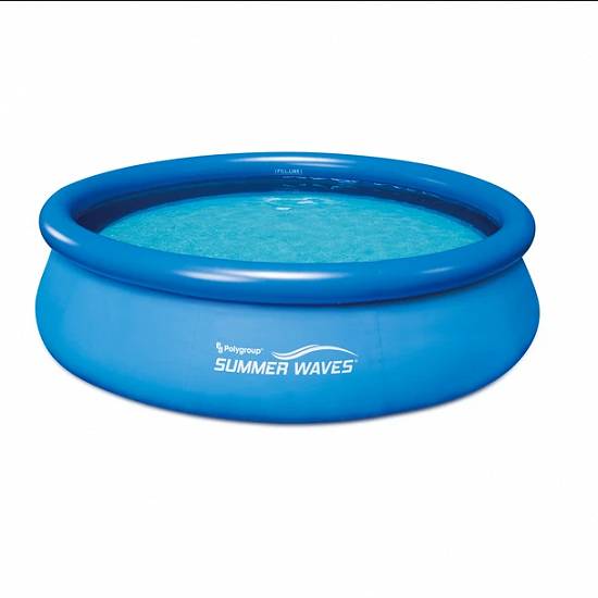 Piscină Summer Waves cu inel gonflabil pentru copii și adulți